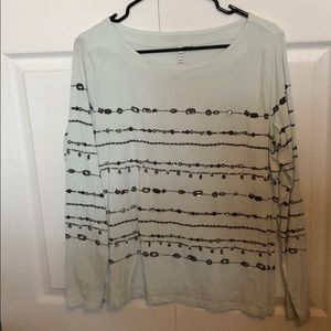 Elle long sleeved mint green blouse
